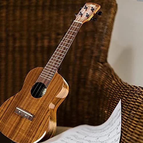 AKLOT All Solid Acacia Ukulele 23 Inch | Warm Tone for Beginners & Adults with Kit & Accessories thumbnail 8