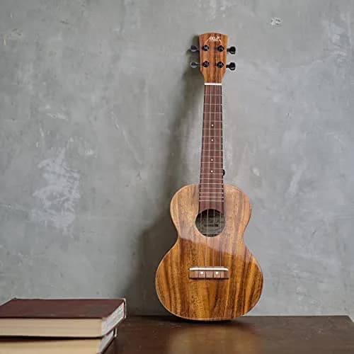 AKLOT All Solid Acacia Ukulele 23 Inch | Warm Tone for Beginners & Adults with Kit & Accessories thumbnail 9