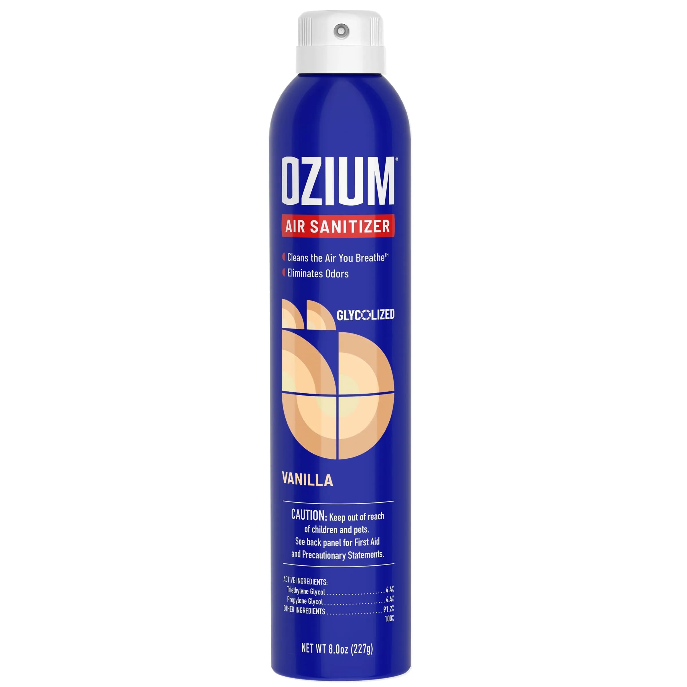 Ozium Vanilla Air Sanitizer & Odor Eliminator Spray 236ml (8 Fl Oz) | Eliminates Stubborn Odors - main product image