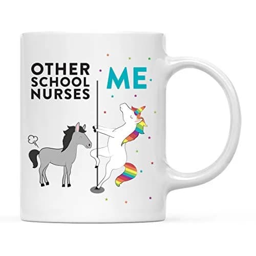 Andaz Press Funny Quirky 11oz Ceramic Coffee Mug Gift Box | School Nurse Humor thumbnail 1