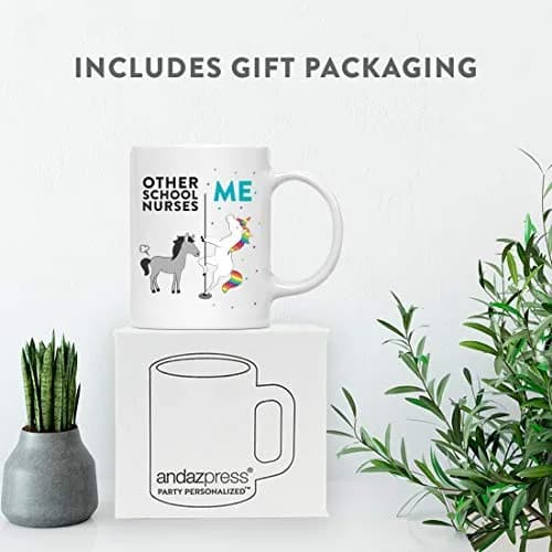 Andaz Press Funny Quirky 11oz Ceramic Coffee Mug Gift Box | School Nurse Humor thumbnail 4