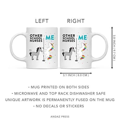 Andaz Press Funny Quirky 11oz Ceramic Coffee Mug Gift Box | School Nurse Humor thumbnail 5