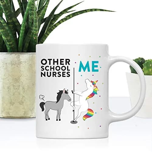 Andaz Press Funny Quirky 11oz Ceramic Coffee Mug Gift Box | School Nurse Humor thumbnail 2