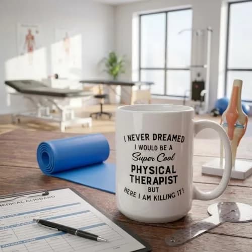 Artisan Owl I Never Dreamed I Would Be A Cool Therapist Mug 15oz | Funny Therapist Coffee Mug for Physical & Occupational Therapists thumbnail 4