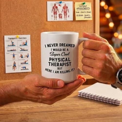 Artisan Owl I Never Dreamed I Would Be A Cool Therapist Mug 15oz | Funny Therapist Coffee Mug for Physical & Occupational Therapists thumbnail 5