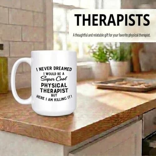 Artisan Owl I Never Dreamed I Would Be A Cool Therapist Mug 15oz | Funny Therapist Coffee Mug for Physical & Occupational Therapists thumbnail 7