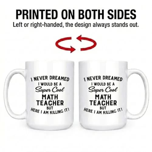 Artisan Owl Funny Math Teacher Gift – 'I'd Be a Cool Math Teacher but Here I Am' – 15oz Ceramic Mug for STEM Educators, Professors, Algebra & Calculus Lovers | Humor & Practicality thumbnail 6