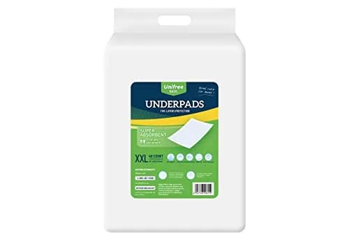 UNIFREE Disposable Underpads 36x36 Inch | Super Absorbent Bed & Incontinence Pad for Adults & Pets thumbnail 1