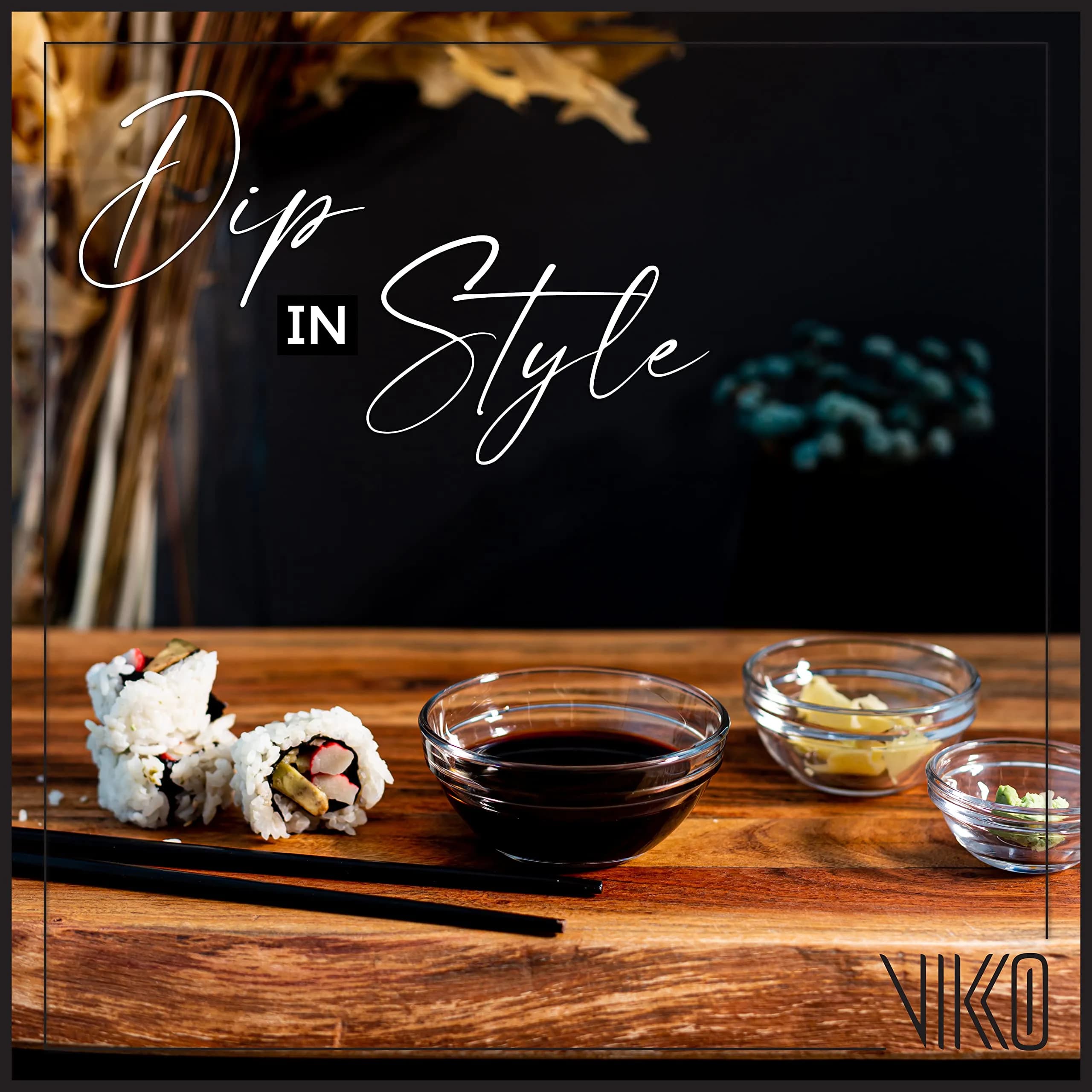 Vikko Small Glass Bowls 3.5" | Versatile Prep & Serving Bowls in Clear Glass - main product image