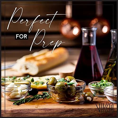 Vikko Small Glass Bowls 3.5" | Versatile Prep & Serving Bowls in Clear Glass thumbnail 2