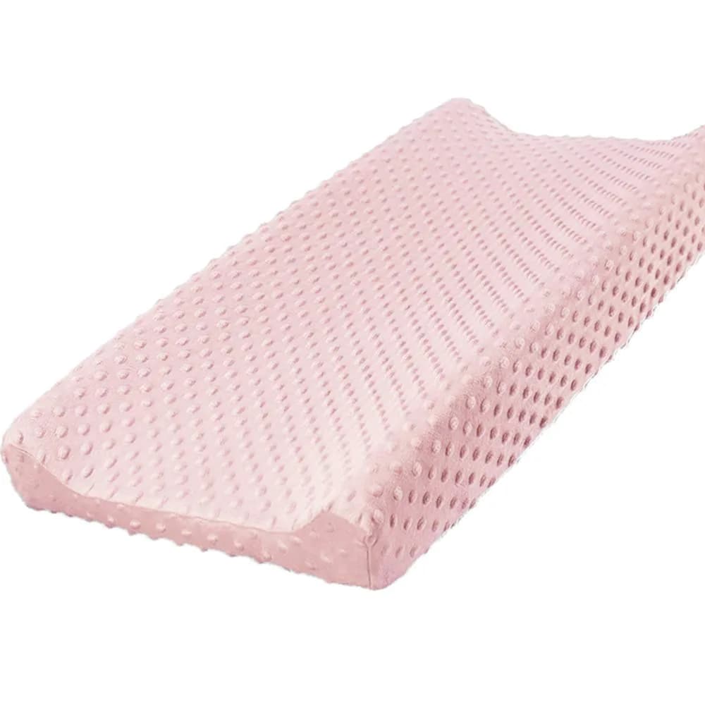 Owlowla Changing Pad Cover 16x32 Inch | Ultra-Soft Minky Baby Table Sheets for Boys & Girls — Blush Pink