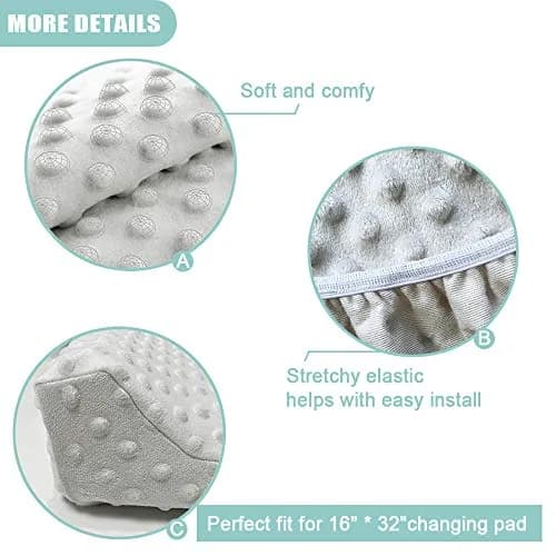 Owlowla Changing Pad Cover, Soft Minky Dots | Ultra-Soft & Breathable for Baby's Comfort (70-120 chars) thumbnail 3