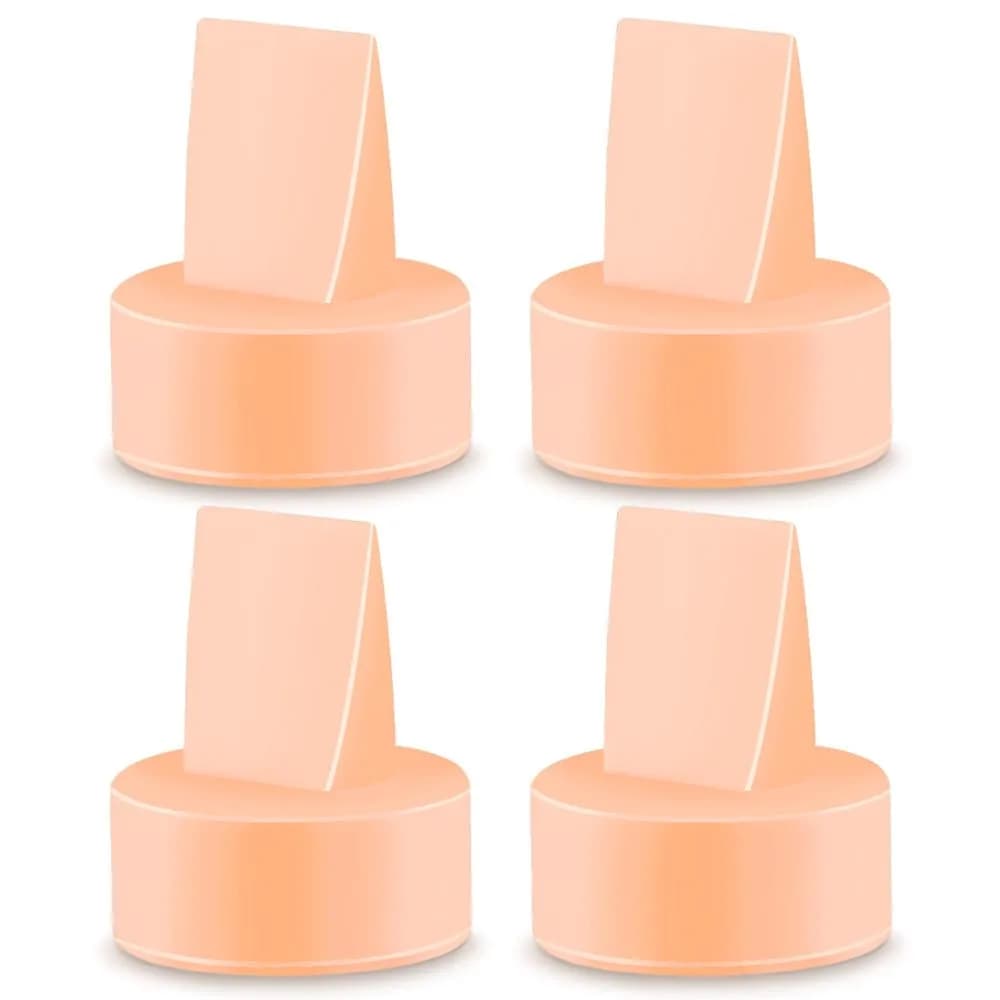 Maymom Orange Duckbill Valves for Spectra S1/S2 Pumps, 4 Count | BPA-Free Silicone Replacement Parts - main product image