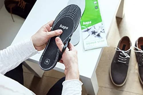 Kaps Odour Stop Shoe Insoles 6 Pair Pack Cut to Fit | Activated Charcoal Odour Control thumbnail 2