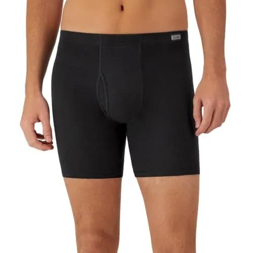 Hanes Men's Boxer Briefs 6 Pack Assorted | Tagless ComfortSoft Waistband, Mid Rise, Cotton (US) thumbnail 2