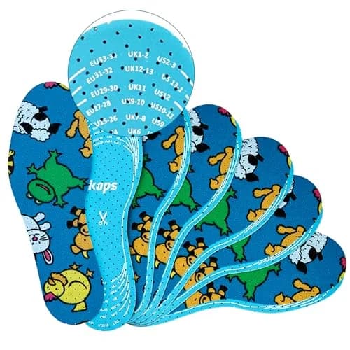 Kaps Kids Insoles 6 Pair | Soft Cushioned Breathable Shoe Inserts for Toddlers & Children thumbnail 1