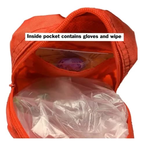 WNL Products CPR Rescue Mask Kit with Infant Mask, 5 Pack | Adult/Child & Infant CPR Mask with One-Way Valve, Filter, Gloves, Wipe in Soft Red Case thumbnail 6