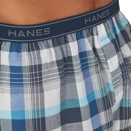 Hanes Men's Tagless Boxer Large | Moisture-Wicking Cotton Blend, Assorted Colors thumbnail 5