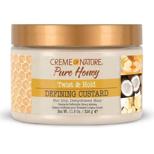 Creme of Nature Defining Custard, Pure Honey, Coconut Oil & Shea Butter, 11.5 Oz | Long-Lasting Curl Definition & Shine thumbnail 1
