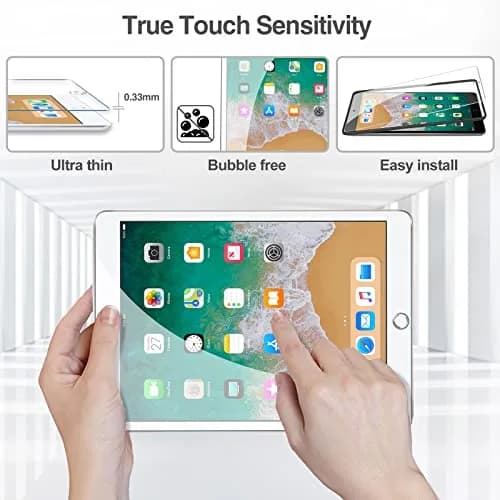 ProCase 2 Pack Tempered Glass Screen Protector for iPad 9.7" (6th/5th Gen, Air 2/1, Pro 9.7) | HD Clear, 9H Hardness, Bubble-Free thumbnail 4