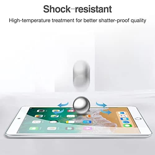 ProCase 2 Pack Tempered Glass Screen Protector for iPad 9.7" (6th/5th Gen, Air 2/1, Pro 9.7) | HD Clear, 9H Hardness, Bubble-Free thumbnail 6