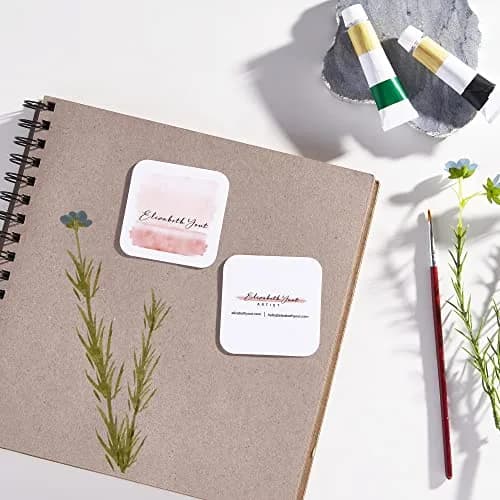 Avery Business Card Stock 2.5" x 2.5" Matte White | Rounded Corners, Sure Feed Tech thumbnail 2