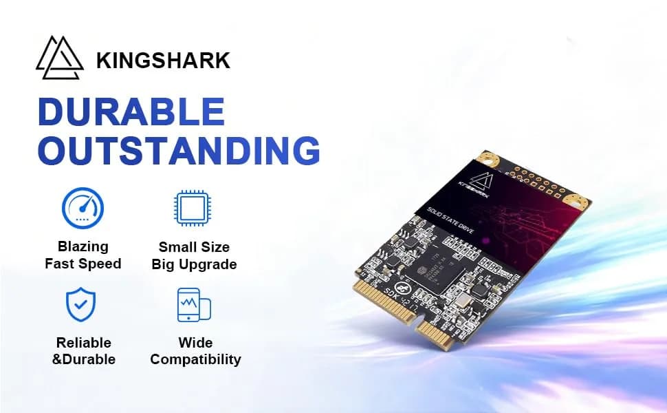Kingshark gamer 128GB mSATA SSD SATA III 6Gb/s Internal Solid State Drive | High-Speed Storage for Laptop & Desktop thumbnail 5
