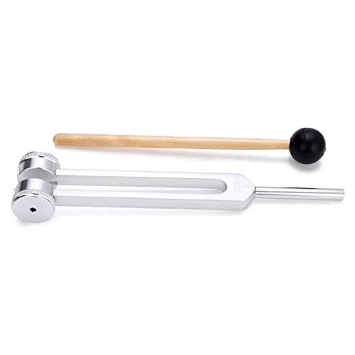 Bysameyee 128 Hz Tuning Fork with Mallet | Medical Grade Aluminum Alloy thumbnail 4