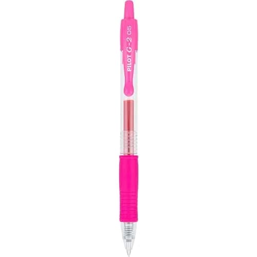 PILOT G2 Retractable Gel Pens 0.5 mm | Extra Fine Point, Pink Ink, 12 Pack thumbnail 2