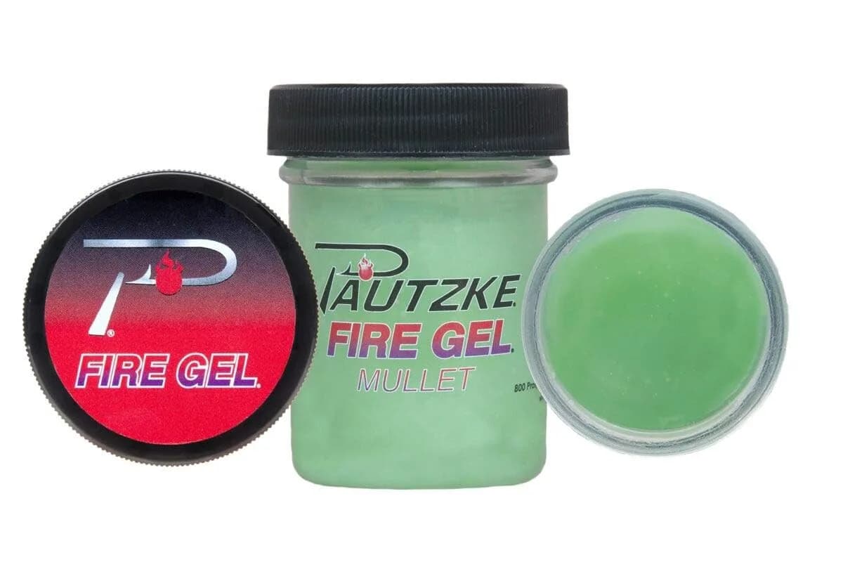 Pautzke Fishing Scent Attractant Fire Gel Bait, Mullet | Long-lasting Fish Catching Scent