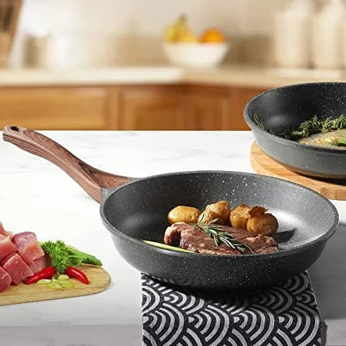 SENSARTE 11 Inch Nonstick Frying Pan Skillet | Swiss Granite Coating, PFOA Free, Induction Compatible thumbnail 2