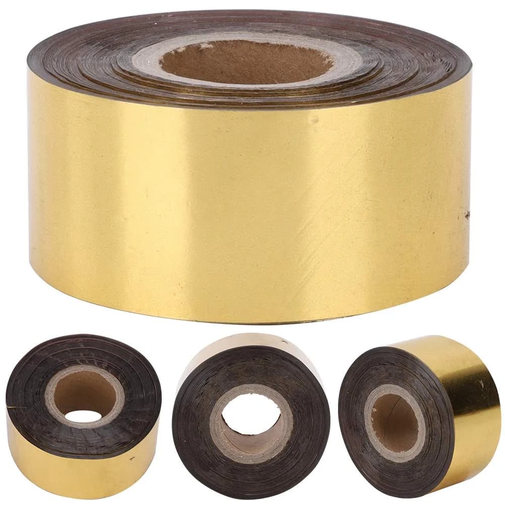 Yinuoday Hot Stamping Foil Paper 120m (393ft) Roll | Gold Color for Leather, Paper, Wood, Cloth — Gold