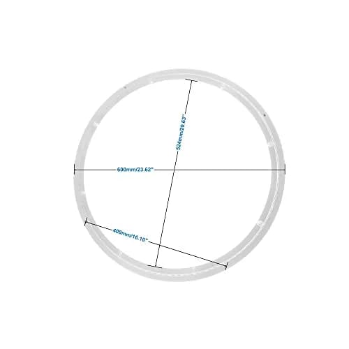 Dailydanny Aluminum Heavy Duty Lazy Susan 24 inch | Rust-Proof, 200kg Load Capacity thumbnail 6