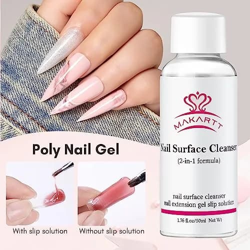 Makartt Nude Colors Poly Nail Gel Kit 15ml (0.5 Fl Oz) | All-in-One Builder Gel Extension Set with Slip Solution, Base, Top Coat, Forms thumbnail 6