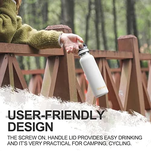 Life's Easy 20 oz Insulated Stainless Steel Sports Water Bottle | Keeps Hot 8h & Cold 24h thumbnail 5