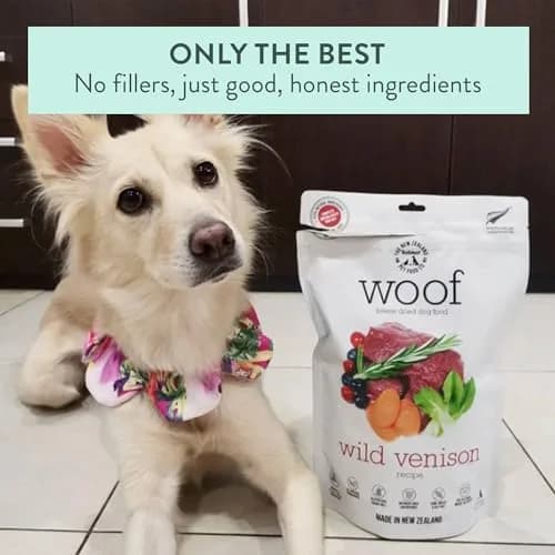 The New Zealand Natural Pet Food Co. WOOF Wild Venison Freeze Dried Dog Food, 9.9oz | Novel Protein for Sensitive Dogs thumbnail 7