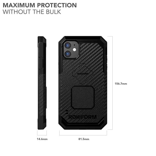 Rokform Rugged Series iPhone 11 Case with RokLock Twist Lock & Magnetic Mount - Black thumbnail 5