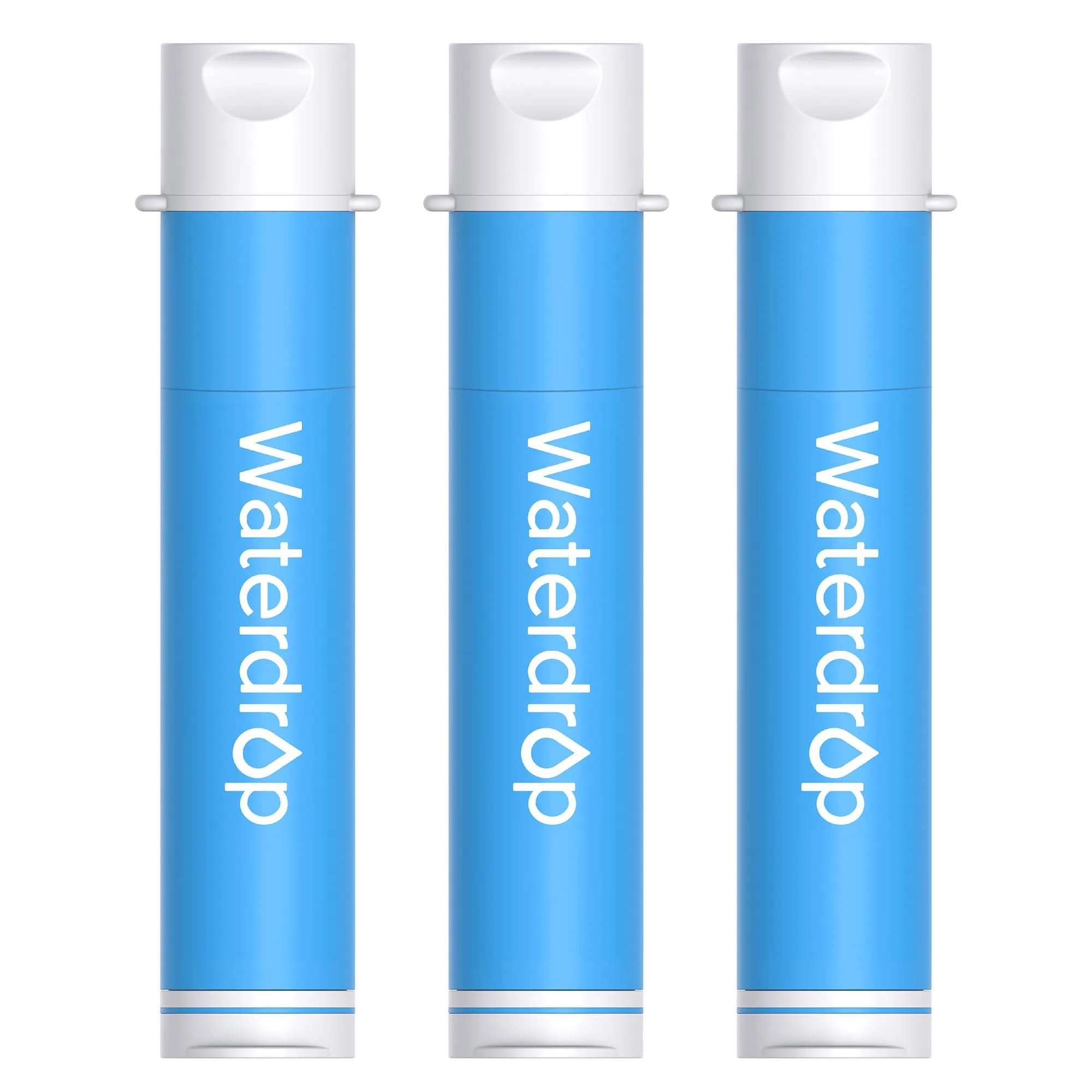 Waterdrop Portable Water Filter Straw, 1400 Gallons (5300 Liters) Capacity | Survival Water Purifier for Camping, Hiking, Travel — 3 straw