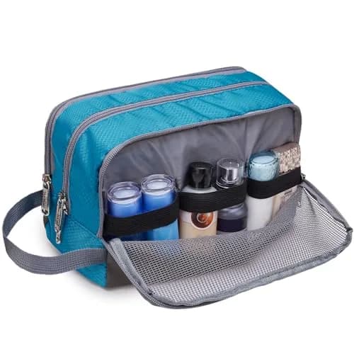 WANDF Travel Toiletry Bag for Men, Small Dopp Kit | 25cm x 12cm x 5cm (9.5" x 4.7" x 5.9") thumbnail 5