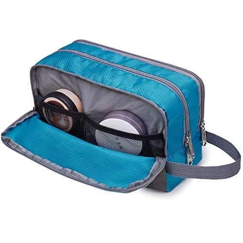 WANDF Travel Toiletry Bag for Men, Small Dopp Kit | 25cm x 12cm x 5cm (9.5" x 4.7" x 5.9") thumbnail 6