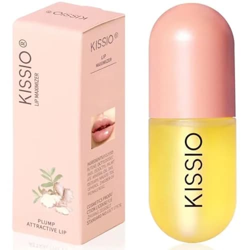 KISSIO Natural Lip Plumper Gloss 5.6ml (0.19 Fl Oz) | For Fuller, Hydrated Lips thumbnail 1