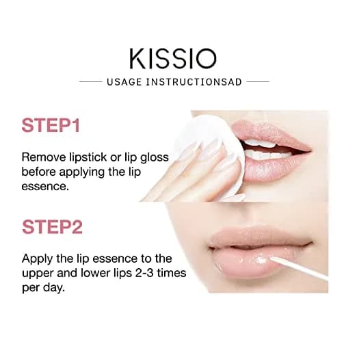 KISSIO Natural Lip Plumper Gloss 5.6ml (0.19 Fl Oz) | For Fuller, Hydrated Lips thumbnail 6