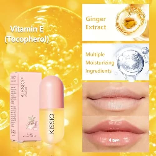 KISSIO Natural Lip Plumper Gloss 5.6ml (0.19 Fl Oz) | For Fuller, Hydrated Lips thumbnail 3