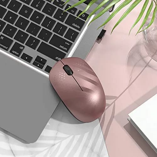 seenda Wireless Mouse 2.4G Noiseless Portable Rose Gold & Black | Compact, Reliable, for PC & Laptop thumbnail 7