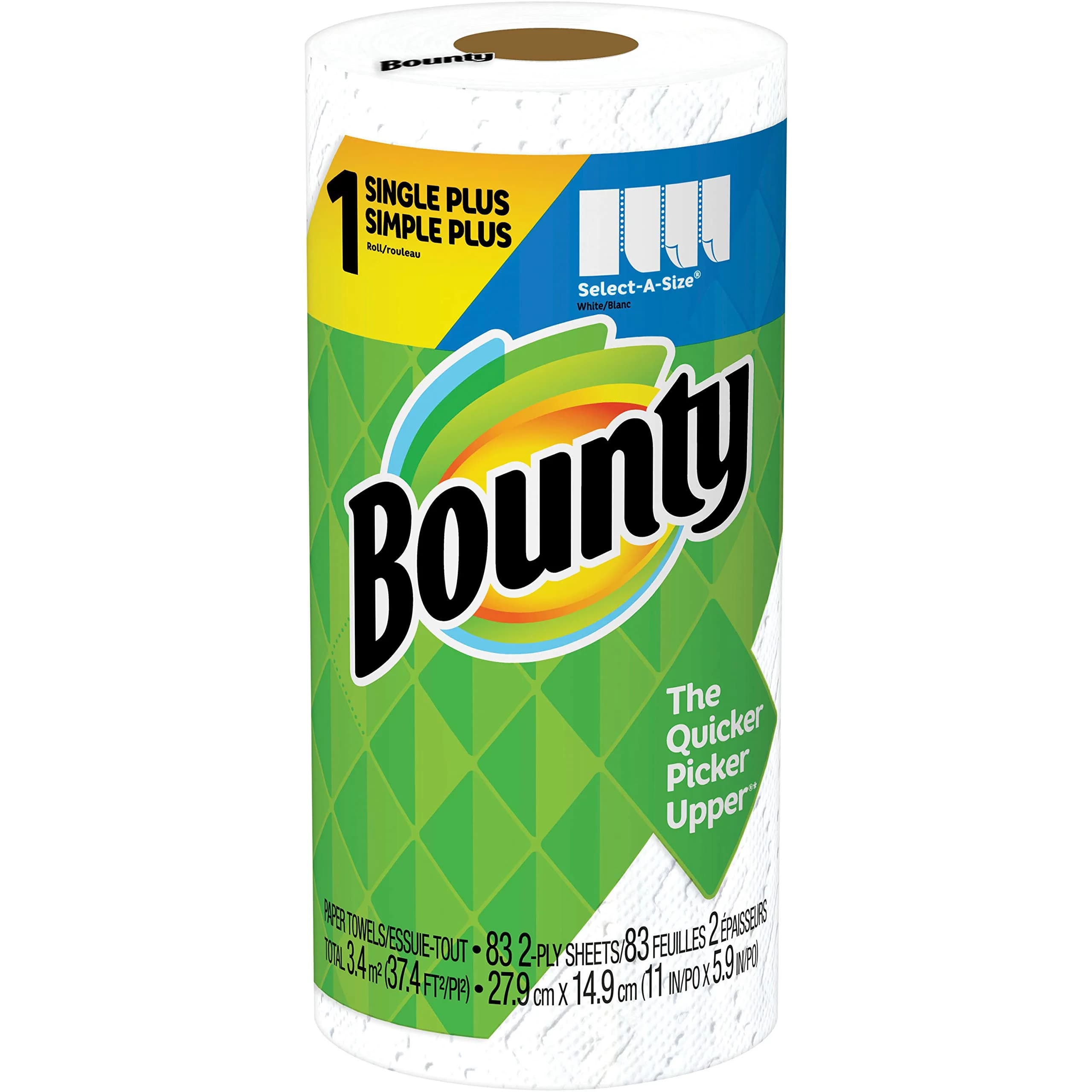 Bounty Select-A-Size Paper Towels, 1992 Count | 2-Ply Absorbent Kitchen Rolls - view 2