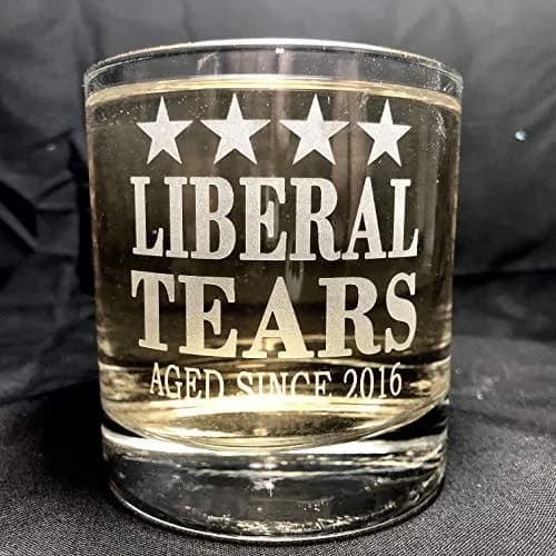 alankathy mug Liberal Tears Republican Idea Whiskey Glass 296ml (10 oz) | Etched, Dishwasher Safe, USA Made thumbnail 4