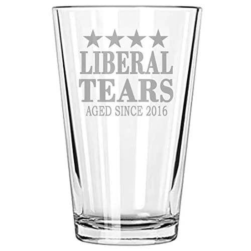 alankathy mug Liberal Tears Republican Idea Wine Glass 473ml (16 oz) | Humorous Political Statement Glass thumbnail 1