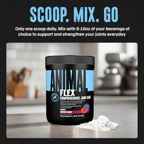 Animal Flex Joint Support Supplement Powder Cherry Berry 348g (13 oz) | Glucosamine & Chondroitin for Joint Health thumbnail 4