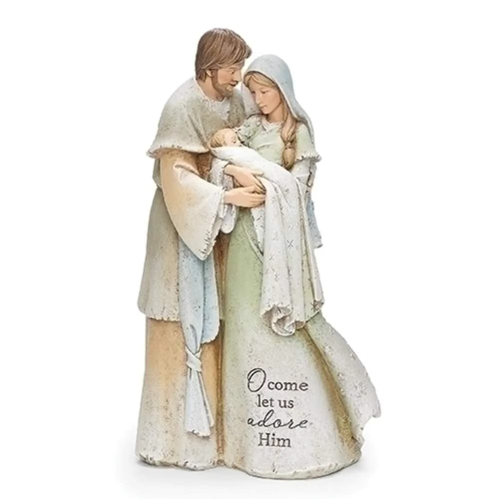 Roman Figurine Holy Family Heavenly Bless 9 inch | Multicolor, Collectible, Christmas Decor — Multicolor