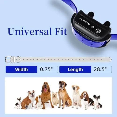 TrainPro Waterproof TPU Replacement Strap for Dog Training Collar, 70 cm (27.5 in) Blue Reflect | Durable & Secure Fit thumbnail 3